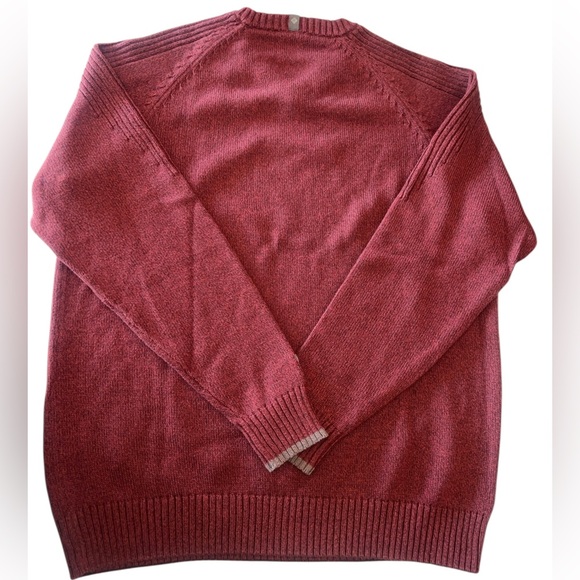{NWOT Columbia Men’s Cotton V-Neck Sweater in Burgundy Size XL} - Picture 7 of 10